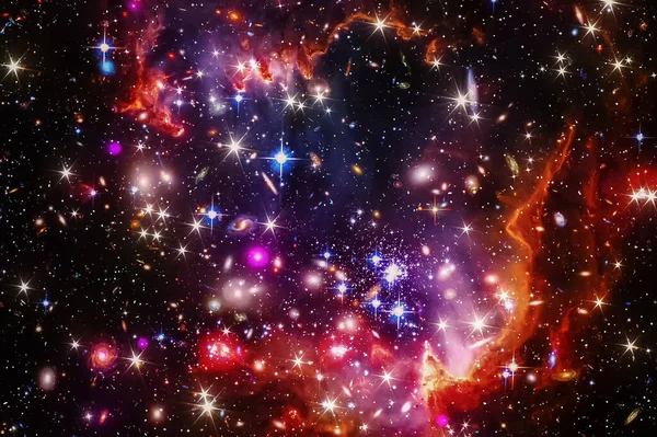 Mycket Detaljerade Episka Galaxen Och Stjärnor Elementen Denna Bild Möblerad — Stockfoto