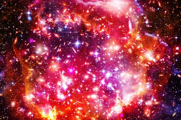 Nagyon Részletes Epikus Galaxis Csillagok Elemeit Kép Által Szolgáltatott Nasa — Stock Fotó