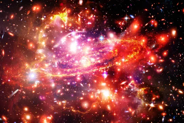 Uzay Galaksi Nasa Tarafından Döşenmiş Görüntünün Unsurları — Stok fotoğraf