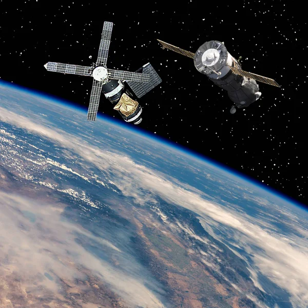 Spaceships Earth Science Theme Elements Image Furnished Nasa — Stock Photo, Image