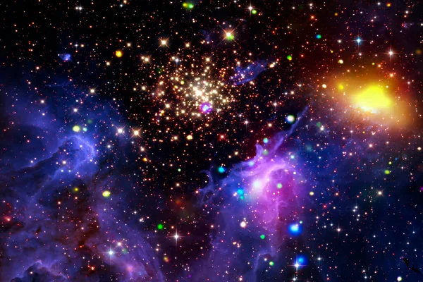 Galaxie Poussière Étoiles Les Éléments Cette Image Fournis Par Nasa — Photo