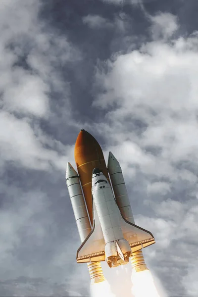 Rocket Space Craft Elements Image Furnished Nasa — Stock Photo, Image