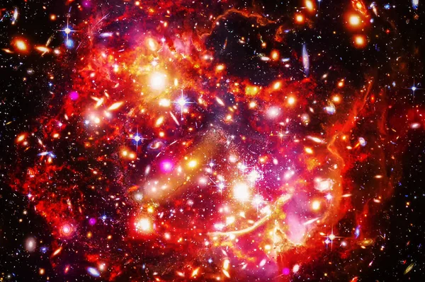 Εκπληκτική Θέα Του Γαλαξία Και Αστέρια Στοιχεία Αυτής Της Εικόνας — Φωτογραφία Αρχείου