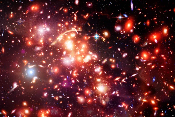 Stjärnhop Och Galax Elementen Denna Bild Möblerad Nasa — Stockfoto