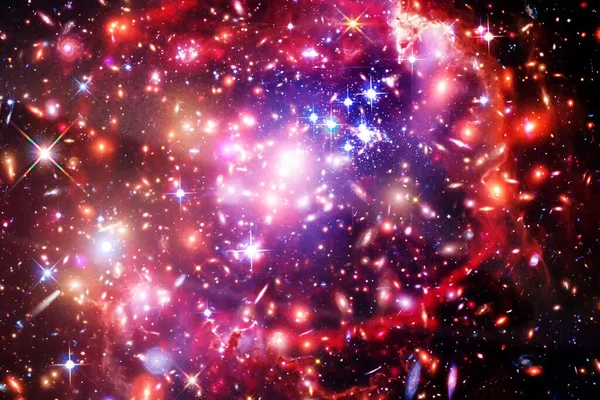 Schönes Universum Galaxien Und Sterne Die Von Der Nasa Zur — Stockfoto