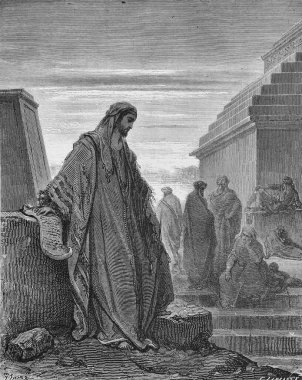 Peygamber Daniel 'in eski kitabında The Bible in Pictures, by G. Doreh, 189