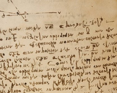 Leonardo Da Vinci 'nin eski kitabı 