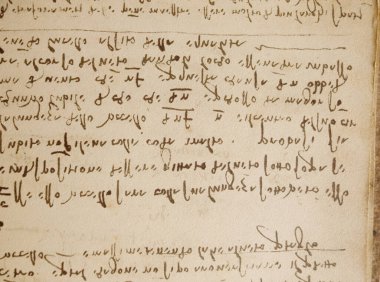 Leonardo Da Vinci 'nin eski kitabı 