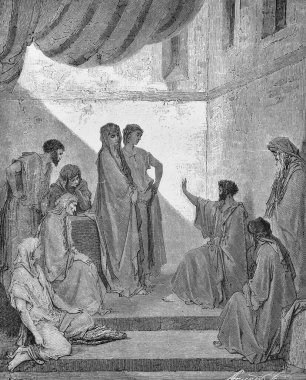 Cornelius 'un evinde Havari Peter' ın eski kitabı 