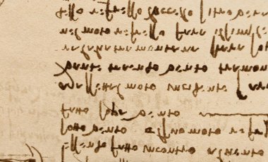Taslak, çizimler, Leonardo Da Vinci 'nin kuşları eski kitabı The Codice Sul Volo, E. Rouveyre, 1893