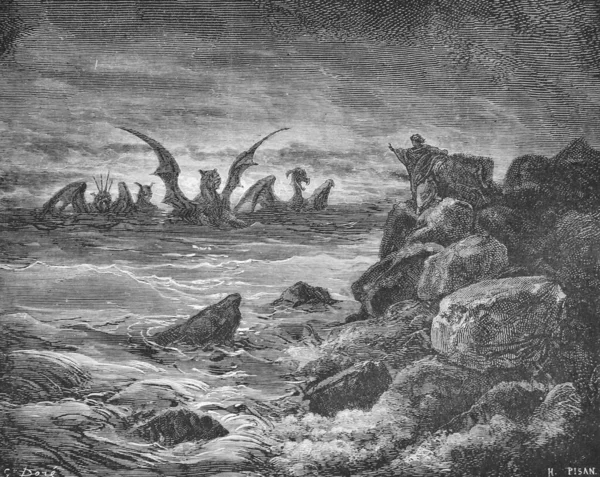 Peygamber Daniel Eski Kitabı Resimlerdeki Ncil Deki Görüntüsü Doreh 189 — Stok fotoğraf
