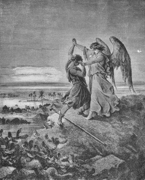 Jacob, Tanrı 'yla güreşiyor. 