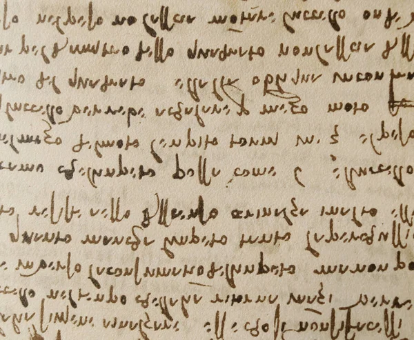 stock image Manuscript, drawings, inscriptions by Leonardo Da Vinci in the old book The Codice Sul Volo, by E. Rouveyre , 1893