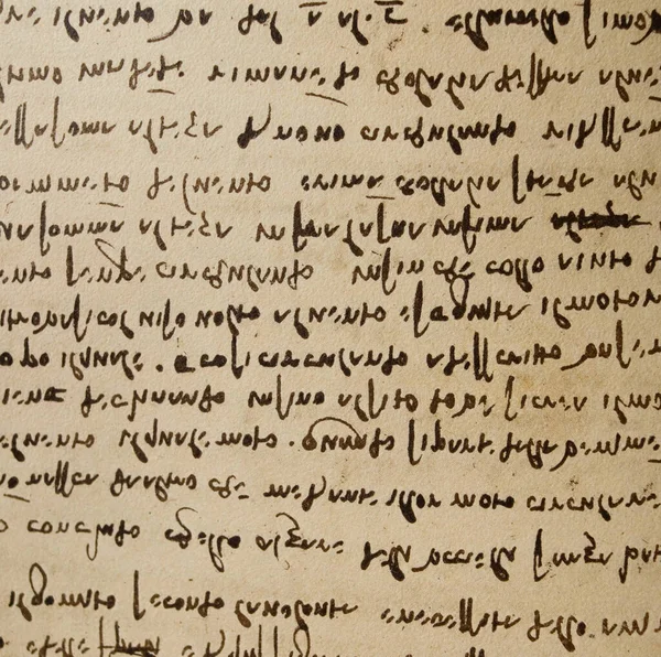 Manuscript Drawings Inscriptions Leonardo Vinci Old Book Codice Sul Volo — Stock Photo, Image
