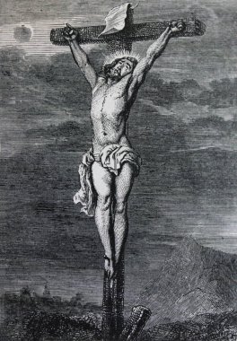 Anthony van Dyck tarafından çarmıha gerilme Avrupa 'nın klasik resim galerilerine oyulmuş MS baskısı. Kurt, böl. 1, 1862, St. Petersbur