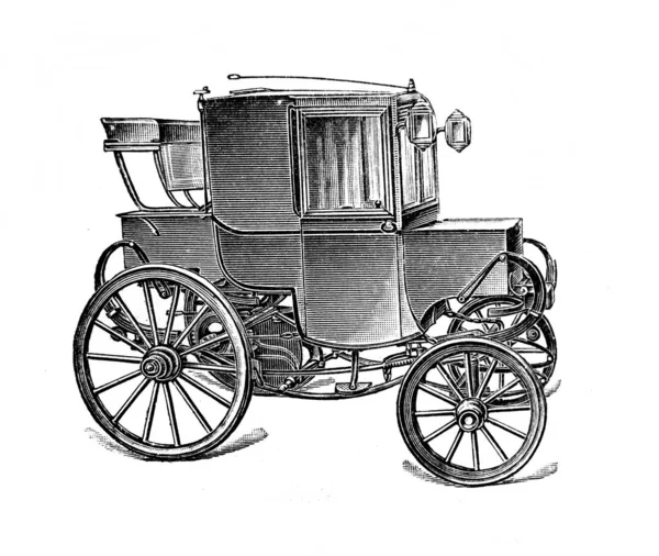 大百科全书 中的达拉克系统的汽车 作者S Yuzhakov 1900年 圣彼得堡 — 图库照片