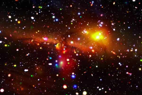 Γαλαξίας Και Αστέρια Στοιχεία Αυτής Της Εικόνας Που Διαθέτει Nasa — Φωτογραφία Αρχείου
