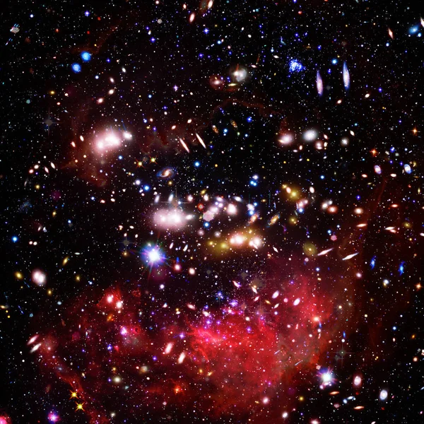 Αξιοσημείωτος Γαλαξίας Αστέρια Νεφέλωμα Διαστημικό Αέριο Στοιχεία Αυτής Της Εικόνας — Φωτογραφία Αρχείου