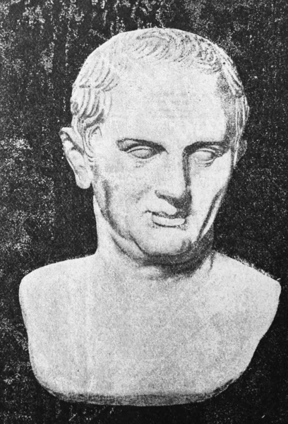 Κικέρων Ήταν Ρωμαίος Πολιτικός Δικηγόρος Λόγιος Φιλόσοφος Στο Παλιό Βιβλίο — Φωτογραφία Αρχείου