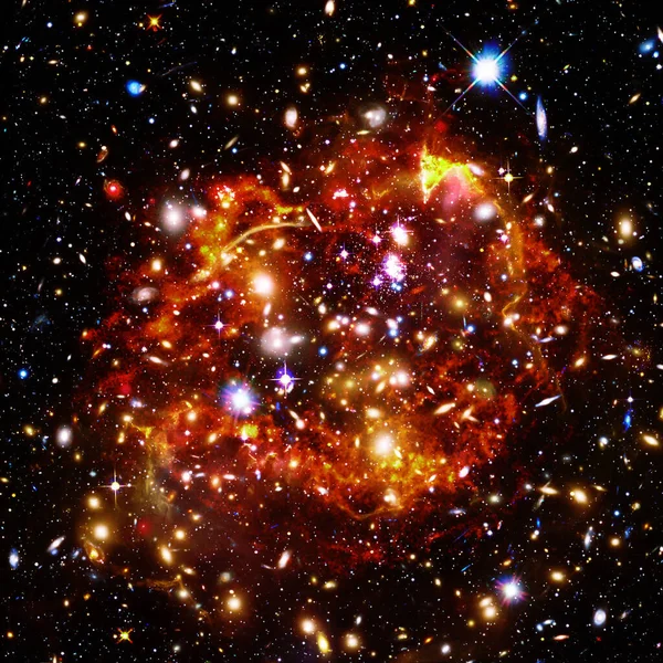Uma Galáxia Notável Estrelas Nebulosas Gás Espacial Elementos Desta Imagem — Fotografia de Stock