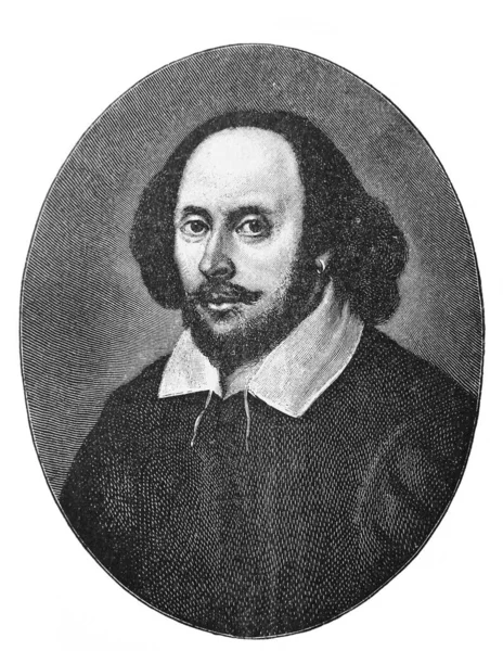 William Shakespeare Foi Dramaturgo Inglês Poeta Ator Livro Antigo Ensaios — Fotografia de Stock