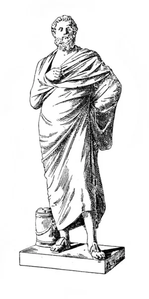 Sophocles Dos Três Tragedians Gregos Antigos Livro Velho História Cultura — Fotografia de Stock