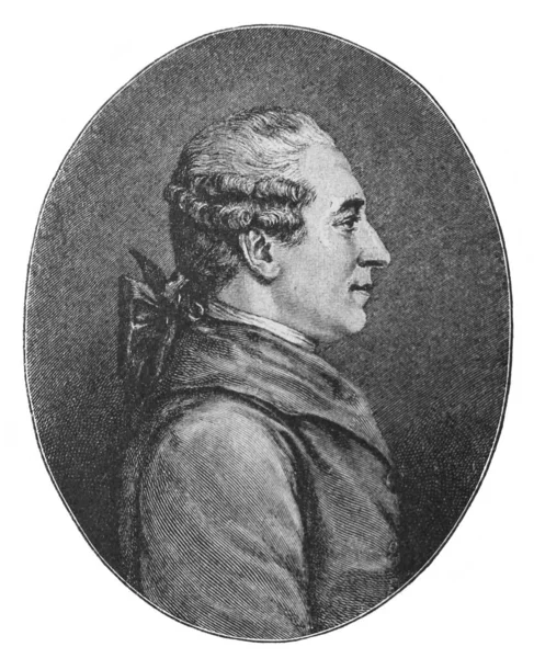 Pierre Beaumarchais Był Francuskim Polimatem Starej Książce Esejów Historycznych Autorstwa — Zdjęcie stockowe