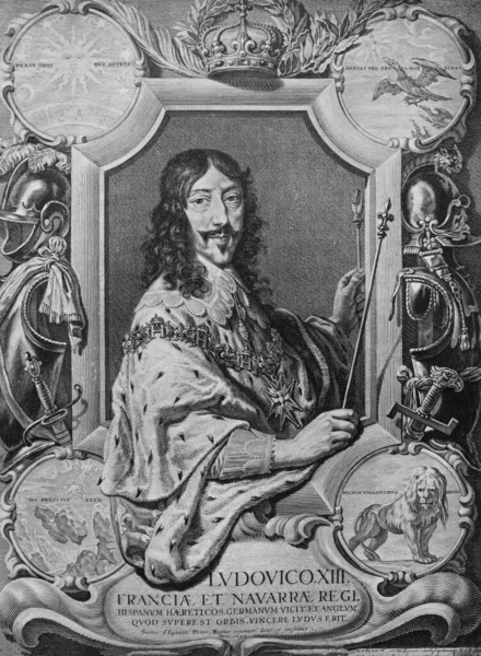 Lodewijk Viii Van Frankrijk Koning Van Frankrijk Het Oude Boek — Stockfoto