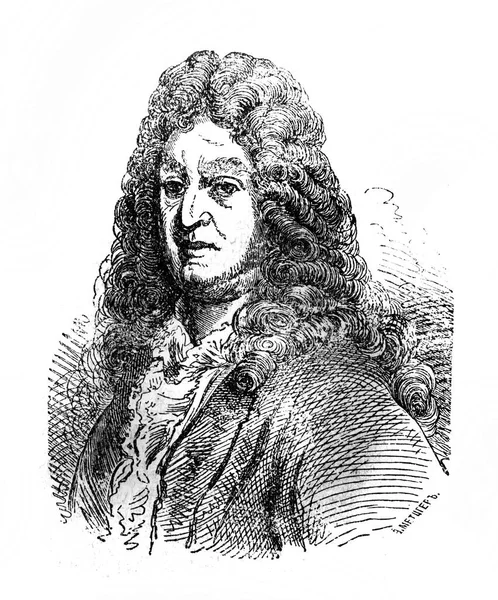 Ζαν Ρασίν Ήταν Γάλλος Δραματουργός Του Παλιού Εγκυκλοπαιδικού Λεξικού Του — Φωτογραφία Αρχείου