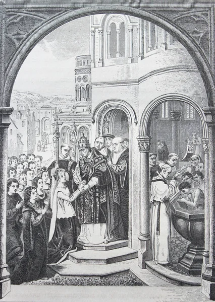 Ankunft Der Heiligen Ursule Rom Von Jean Mamlinc Einem Historischen — Stockfoto