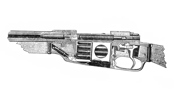 Περιοδικό Mauser Shotgunin Παλιό Εγκυκλοπαιδικό Λεξικό Του Granat Vol Πετρούπολη — Φωτογραφία Αρχείου