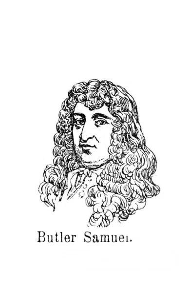 Samuel Butler an English novelist in the old book the Encyklopedja, by Olgerbrand, 1898, Warszawa