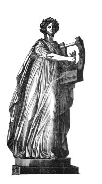 Apollo, Vatikan 'daki bir heykelden eski kitap 