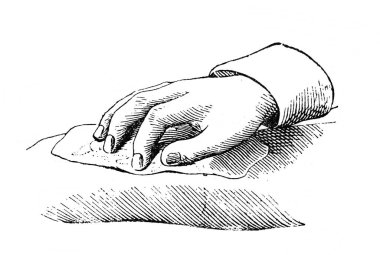 Eski Encyklopedya Medycyny 'nin Orgelbrand, vol adlı kitabında kumaş kullanarak sülükler kuruyor. 17, 1890, Warszawa