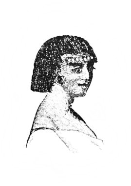 Kadın perukları (Eski Mısır). Eski Atlas de la Bible kitabında Fillion, 1883, Paris