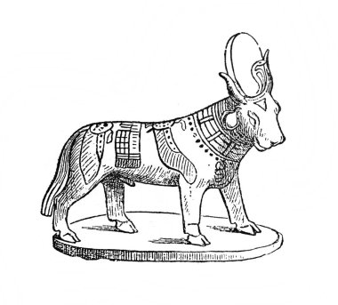 Boğa Azis 'in eski kitabı Atlas de la Bible, Fillion, 1883, Paris