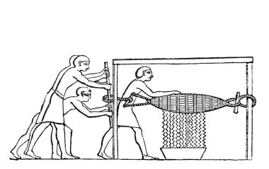 Fillion 'un eski kitabı Atlas de la Bible' da Mısır baskısı, 1883, Paris
