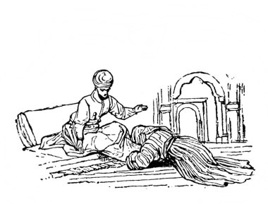 Fillion, 1883, Paris 'ten Atlas de la Bible' in eski kitabındaki patrona selam verin.