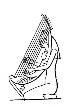 Antik Mısır 'dan Harper' ın eski kitabı Atlas de la Bible 1883, Paris