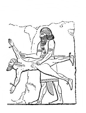 Fillion 'un eski kitabı Atlas de la Bible, 1883, Paris