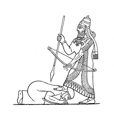 Kral, Atlas de la Bible 'da 1883' te Paris 'te bir askeri öldürdü.