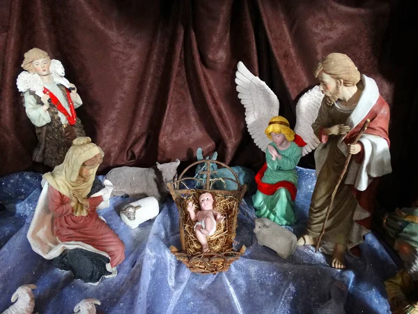 Szopka Tradycyjna Hiszpania Boże Narodzenie Sezon Obchody Belen — Zdjęcie stockowe