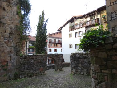 Hondarribia Village Bask Bölgesi İspanya 'da mimarlık   