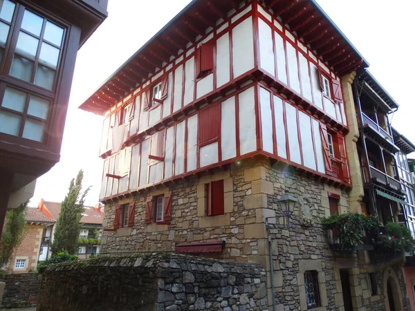 Arquitetura Hondarribia Village País Basco Espanha — Fotografia de Stock