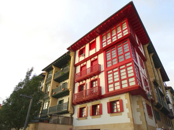 Építészet Hondarribia Village Basque Country Spanyolország — Stock Fotó