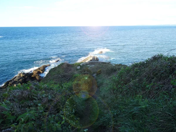 Hondarribia Daki Higuer Cape Doğa Bakış Açısı Jaizkibel — Stok fotoğraf