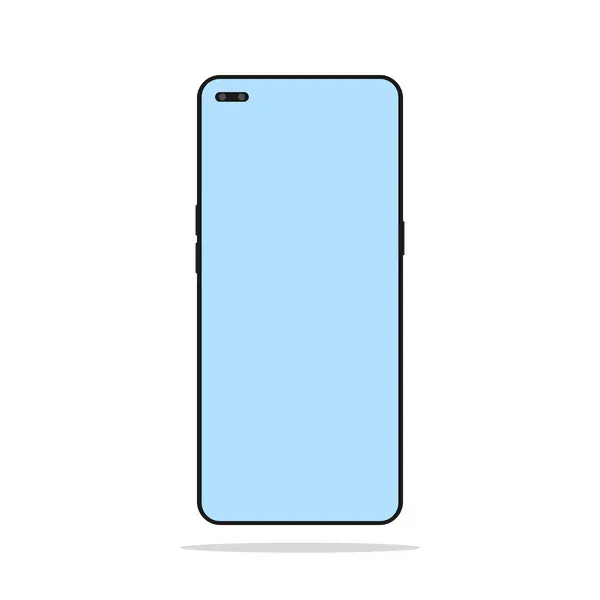 Akıllı telefon düz simge tasarımı tarzı. Vektör illüstrasyonu.