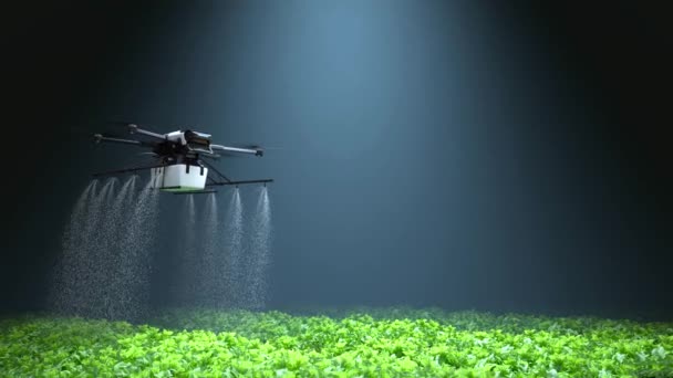 Koncepcyjne Wideo Robotycznego Procesu Rolniczego — Wideo stockowe