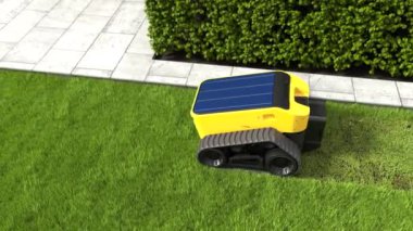 Elektrikli çim biçme Robot güneş enerjisi