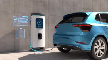 Elektrikli araba şarjı, şarj teknolojisi, temiz enerji dolum teknolojisi. EV Şarj İstasyonu